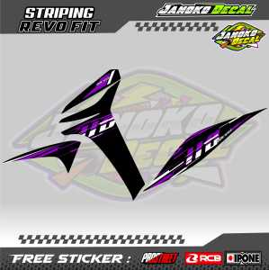 STRIPING VARIASI HONDA REVO FIT 110 / STICKER LIST VARIASI MOTOR REVO FIT 110