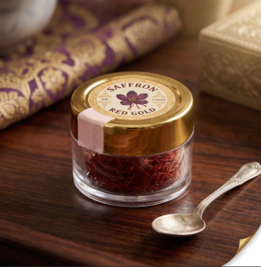 Premium A-Grade Red Gold Saffron (1 Gram) – Kashmir Origin | Hand-Picked Pure Saffron Threads
