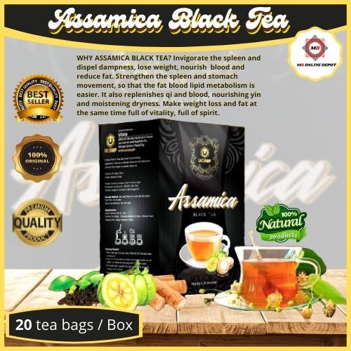 ASSAMICA BLACK TEA (20 SACHETS) ALL NATURAL HERBAL TEA PROVEN FOR UTI
