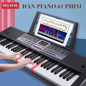 Đàn Organ Electronic Keyboard MQ-6136 61 Phím Dành Cho Người Mới Học ĐànCó Ảnh Thật Bảo Hành Chính Hãng.