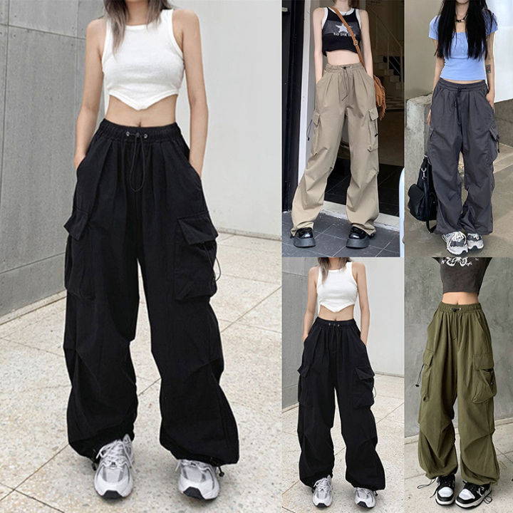 Cyprus Women's Baggy Jeans y2k Oversize Pants Korean Fashion