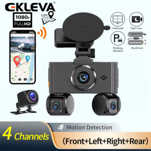 EKLEVA 3.16 Touch Screen 4CH 1080P Car DVR 360 Surround WIFI WDR Dash Cam 24H Packing Monitor Night Vision