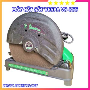 Máy cắt sắt bàn VESPA VS-355 kèm sẵn đá cắt 355mm bản cao cấp lõi đồng công suất 2500W