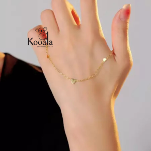 Gelang Hati Titanium Simpel Minimalis Perhiasan Wanita Cantik Model Kekinian Aestethic Terbaru