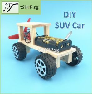 STEM DIY SUV Car for Kids Science Engineering Robotics Experiment Set Building Assembly Toy For Children Educational Toys [SG STOCK]