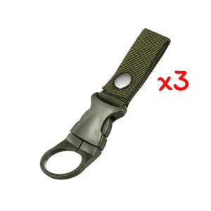 ที่ห้อยขวดน้ำ ลายทหาร สายแขวนขวดน้ำ คาราบิเนอร์ รับน้ำหนัก 3.3 kg คลิปหนีบขวดน้ำ พกพาใช้ตั้งแคมป์และเดินป่า A123