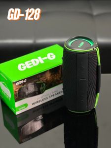 ลำโพงบลูทูธ รุ่น GD-128 มีสายหิ้วพกพาง่าย รองรับAUX TF USB P.M.P.O 100W เสียงดีเบสแน่น  กำลังขับ15W ความจุแบตเตอรี่2000mAh x 2 7.4V ลำโพงยอดฮิต