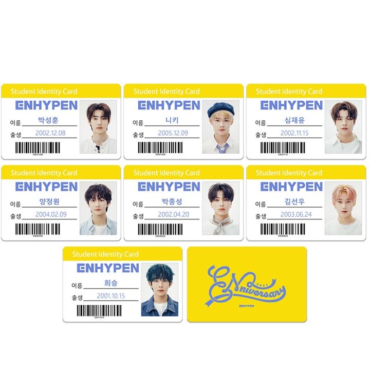 ENHYPEN Student ID Card 2022 ID school card PVC Card | Lazada PH