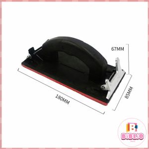 BIBLIO Handheld Sandpaper Sheet Frame Holder Anti-slip Hand Sandpaper Holders Plastic Practical Abrasive Black/Yellow