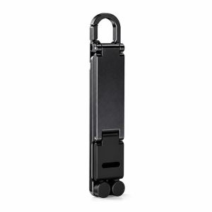 JING Multi-Angle Adjustable Mini Keychain Phone Stand Foldable Lightweight EDC Travel Stand  Hands-Free Cell Phone Holder Outdoor