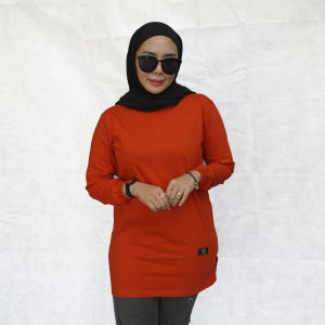 Atasan Semi Tunik Tangan Kerut FST Bahan Katun Combet 20s Style Hijab Blus Jumbo REALPICT