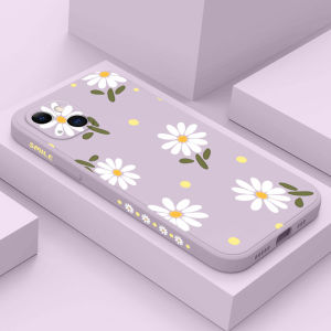 Chrysanthemum Phone Case For IPhone 16 15 14 13 12 11 Pro Max Plus Mini Liquid Silicone Side Pattern Cover