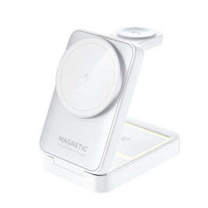 Wireless Charger 3 in 1 Foldable Magnetic Wireless Charging Station for IPhone 16 15 14 13 12 Pro Max Apple Watch 8 9 Charger