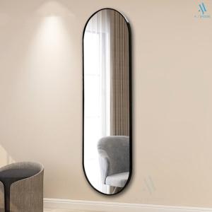 [SG Stock]Aluminum Alloy Frame Vanity Mirror Living Room Mirror wall mounted simple fitting mirror