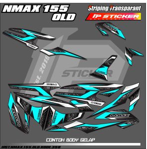 NMAX 155 OLD (COD) STIKER STRIPING MOTOR YAMAHA NMAX 155 OLD - LIST SIMPLE VARIASI DESAIN RACING IP.PROJECT HOLOGRAM DAN TRANSPARAN BISA COD IP.KODE-358