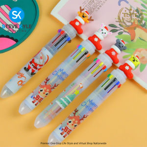 10in1 Cartoon Pen 10 color Retractable Cute Kawaii Ball Student Multi Color Gel Writting Pen