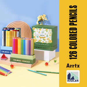 Arrtx 126-Color Premium Watercolor Pencils Set with Vibrant Pigments and Safe-to-Use Composition