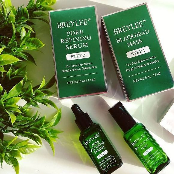 BREYLEE Step 1 Blackhead Remover Mask /Masker komedo Ampuh Mengangkat Komedo Hitam Bandel /  Step 2 Serum Menyusut Pori-pori - Breylee Blackhead Mask - Breylee Serum