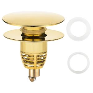 Kitchen Sink Drain Basket Anticlogging Drain Stoppers Bounce Cores Sink Strainer Wash Basins Drain Filter Easy to Use