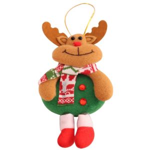 GRACE Santa Claus Snowman Elk Bear Home Decor Plush Soft Cute Hanging Ornaments Toy Doll Christmas Pendant Christmas Tree Decoration