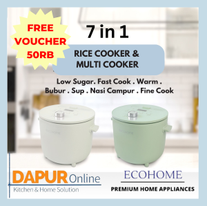 Ecohome Rice Cooker Low Carbo ELS-777 Low Sugar Penanak Multifungsi