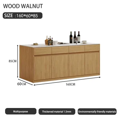 Kitchen island with drawer sideboard kitchen storage cabinet multi-functional kitchen bar table