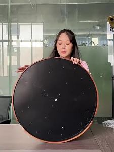 SXH  Japanese Style Walnut Bedroom Ceiling Light Round Room Light Master Bedroom Dining Room Nordic Lighting Eye Protection Minimalist Dimmable