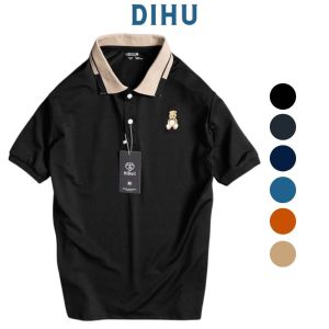 [3-5/8 Hoàn Tiền 25%]Áo thun polo nam cổ bẻ áo polo nam thêu gấu vải cá sấu Cotton xuất xịn chuẩn formsang trọng-lịch lãm Dihu