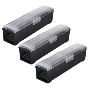 3Pcs Humane Mouse Traps for Indoor Outdoor Reusable Rodents Catcher Not Touch Release Mice Traps with High Sensitivity