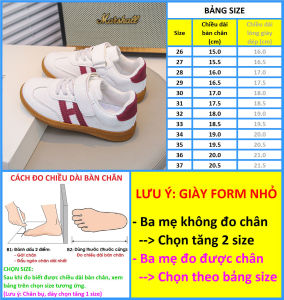 Giày thể thao bé trai bé gái giày bata cho bé G-688