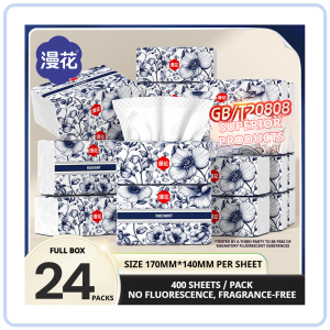 【COZYCASA】【24 Packs/Box】 ManHua Classic Drawing 5-ply 280sheets | Large Pack Soft Tissue