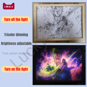SG STOCK  🎁🎊 New year gift Led Light Painting USB Plug-In Bedside Atmosphere 3 Colors Anime landscape Table Lamp Wall Artwork Decor Gift