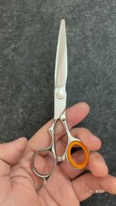 Professional Left Hand Barber Scissors Set of 6-6.5-6.8 Inches Hairdressing Scissors Hitachi 440C Steel Barbershop Accessories