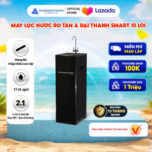 Máy Lọc Nước RO Smart 10 Lõi Màng RO 80 GPD Nhập Khẩu Hàn Quốc Tự Động Ngắt Nước Khi Đầy Bình Chính Hãng Bảo Hành 12 Tháng 1. LƯU Ý Máy lọc nước RO Tân Á Đại Thành Smart 10 Lõi không có chức năng nóng lạnh chỉ cung cấp nước lọc tinh