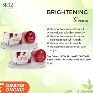 Brightening Night Cream SR12 Krim Malam Krim wajah BPOM Krim Pencerah Wajah Memudarkan Bekas Jerawat