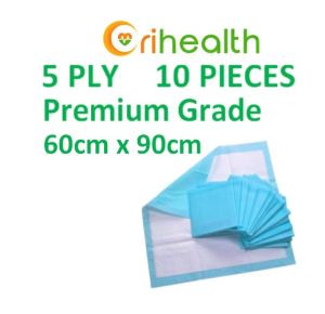 Orihealth Disposable Underpad 60cm X 90cm 24 5 Ply Premium Incontinence HOSPITAL GRADE 10 pieces " x 36"