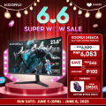 KOORUI 27E6CA 27 Inch 180Hz, FHD, Adaptive Sync, 99% sRGB, HDMI/DP / 24E6CA 24 Inch VA Curved Gaming Monitor – R1500 FHD 165Hz Gaming Monitor Computer PC Curved Design Monitor. 