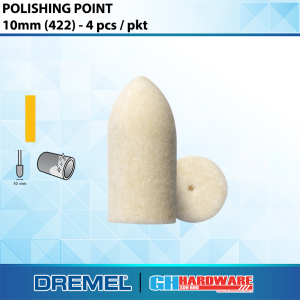 [ GH HARDWARE ] DREMEL 422 Polishing Point 10mm - 4 pcs / pkt