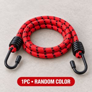 1.5M Bungee Cord with Metal Hooks Elastic Tie Down Rope for Luggage and Motorcycle