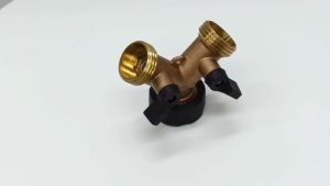Heavy Duty Brass 2 Way Garden Tap Splitter Y Hose Splitter 3/4" Tap Hose Connect2026ASD