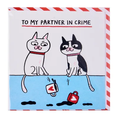 Ohh Deer Gemma Correll Partner in Crime Greeting Card