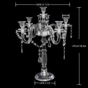 xpkQ Acrylic 5-head Candle Holder Wedding Decoration Luxury Candlesticks Home Decor Aesthetic Art Candle Holder Interior Ornaments 2Z6B7