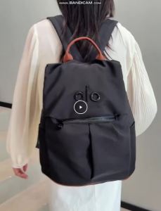 Vertical Silhouette Daily Rucksack Solid Pastel Neutral Tones Full Front Zip Pocket Padded Shoulder Straps Suitable For Light Training Short Campus Trip