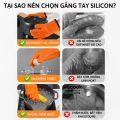 Găng tay lò nướng chống nóng Silicone WECOOK - Bao tay cách nhiệt chịu nhiệt chống hơi nước chống trợn trượt cao cấp. 