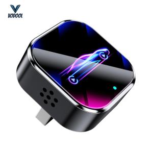 Wired To Wireless Carplay & Android Auto Wireless Adapter Voice Control Mini Adapter for Factory Wired Carplay Android Auto Cars [Vodool Center]