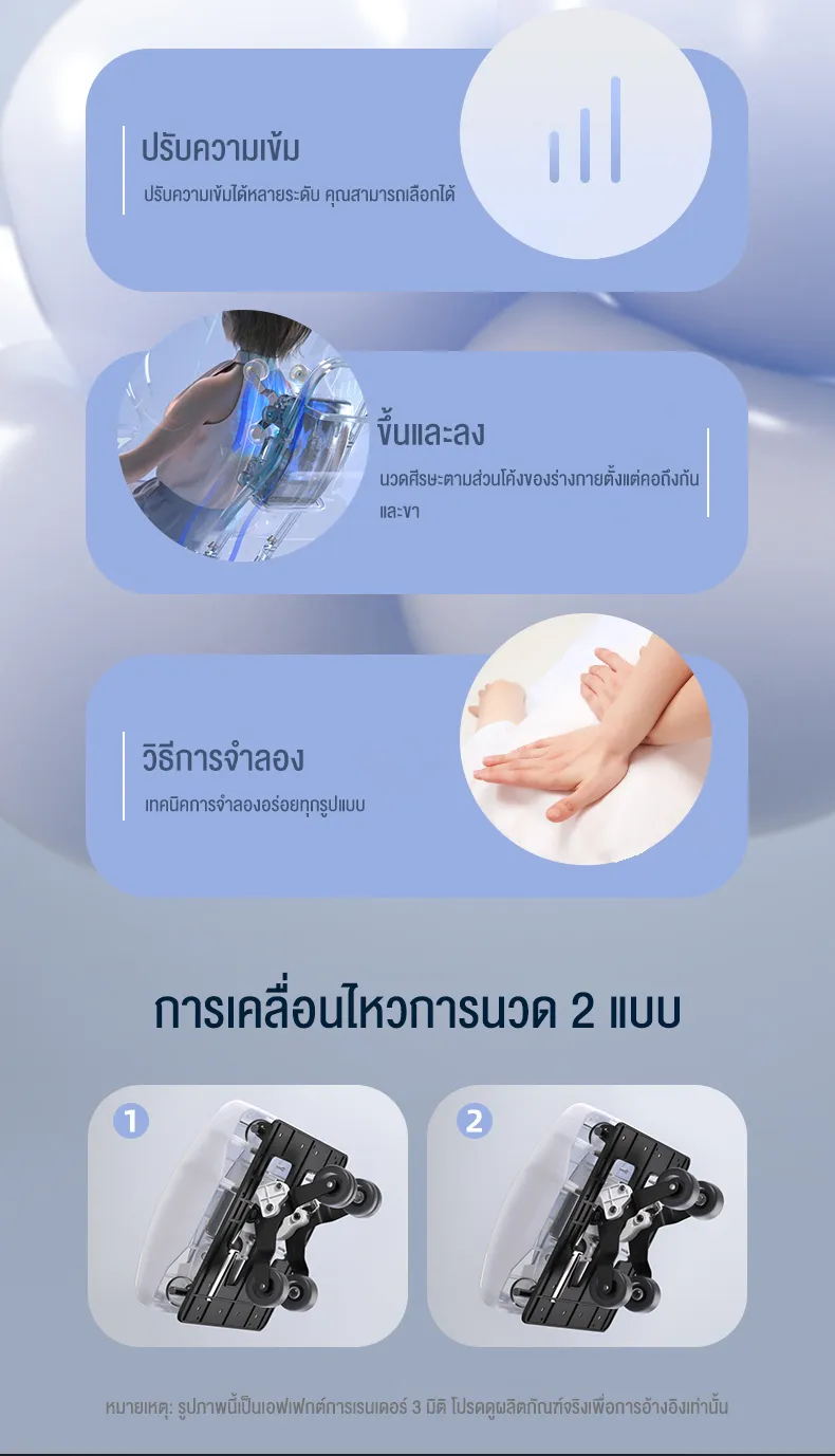 XUTI Q8 เก้าอี้นวดไฟฟ้า รางคู่ SL ปรับตำแหน่งการนวด ฟื้นฟูร่างกาย ผ่อนคลายกล้ามเนื้อ ลดอาการปวดเมื่อย รีโมทภาษาไทย