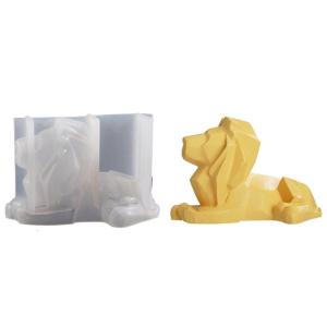Thạch Cao Khuôn 3D Làm Khuôn 3D Sư Tử khuôn silicon Cho Trang Trí Nội Thất thủ công mỹ nghệ Đồ Trang Trí