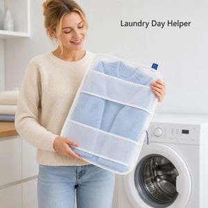 JAYQQ Chống biến dạng Túi lưới giặt đồ Dung tích lớn Khóa Túi bảo quản quần áo Bền bỉ Chất liệu lưới mịn Túi lọc dạng lưới