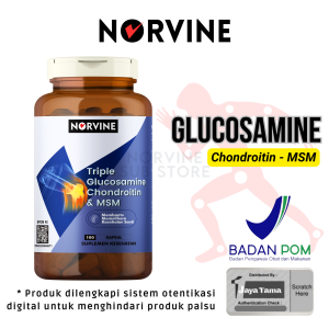 GLUCOSAMINE CHONDROITIN MSM NORVINE USA VITAMIN SENDI KESELEO DLL - 100 CAPSULES