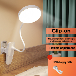 Table Lamp USB Rechargeable LED Super Bright Rotatable Reading Desk Lamp Study Eye Protection Foldable Study Desk Lamp